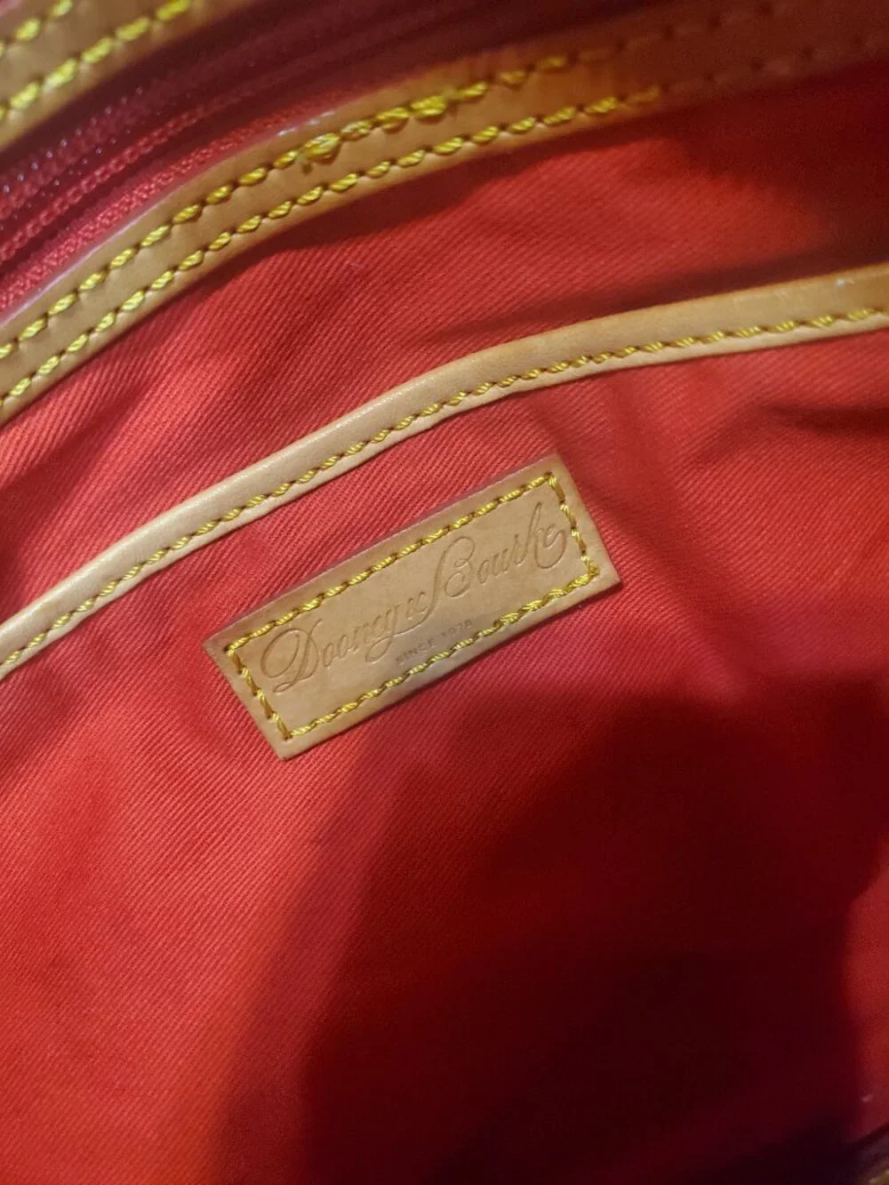 Authentic Pink and white Chevron Dooney and Bourke Tote Purse